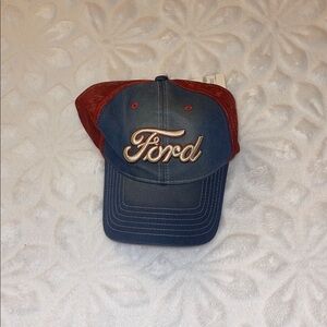 Ford Navy and Burgundy Cap